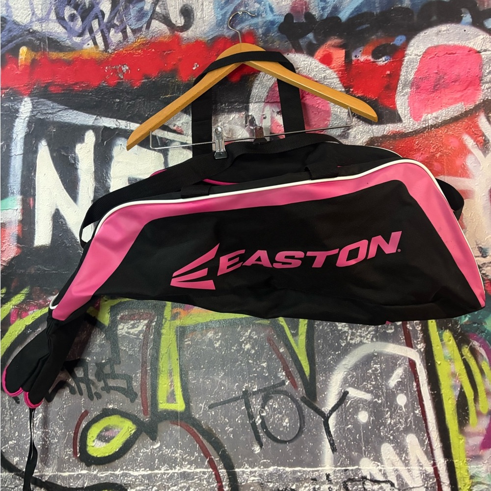 Easton Women's Black and Pink Sports Bag